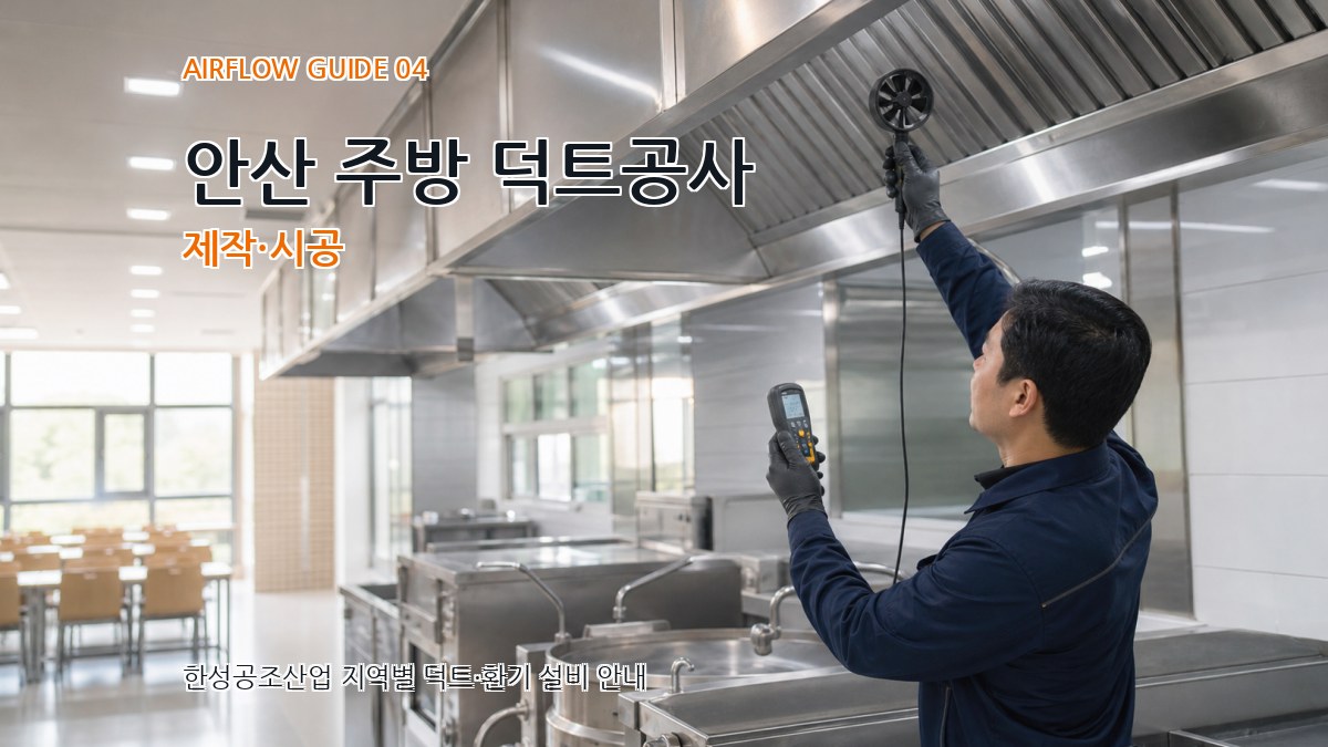 안산 주방 덕트공사 제작·시공