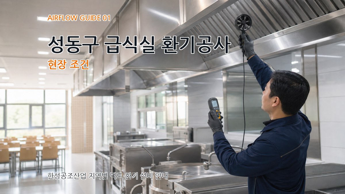 성동구 급식실 환기공사
