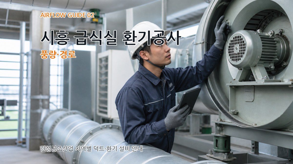 시흥 급식실 환기공사 풍량·경로