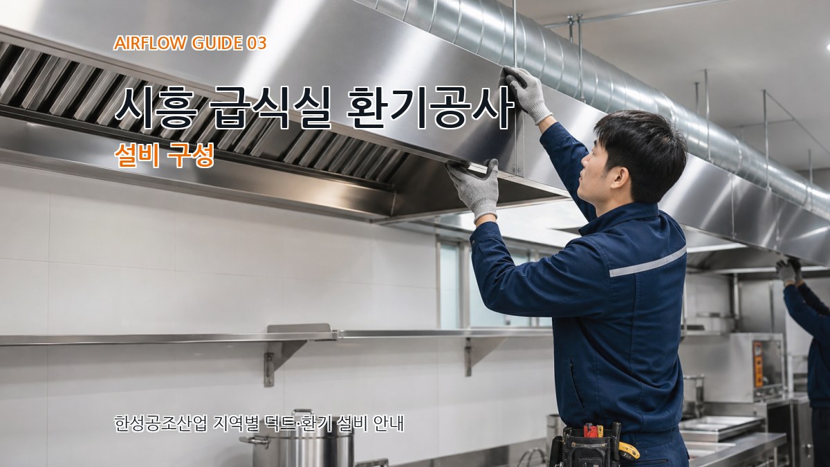 시흥 급식실 환기공사 설비 구성