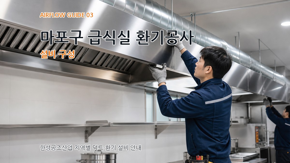 마포구 급식실 환기공사 설비 구성
