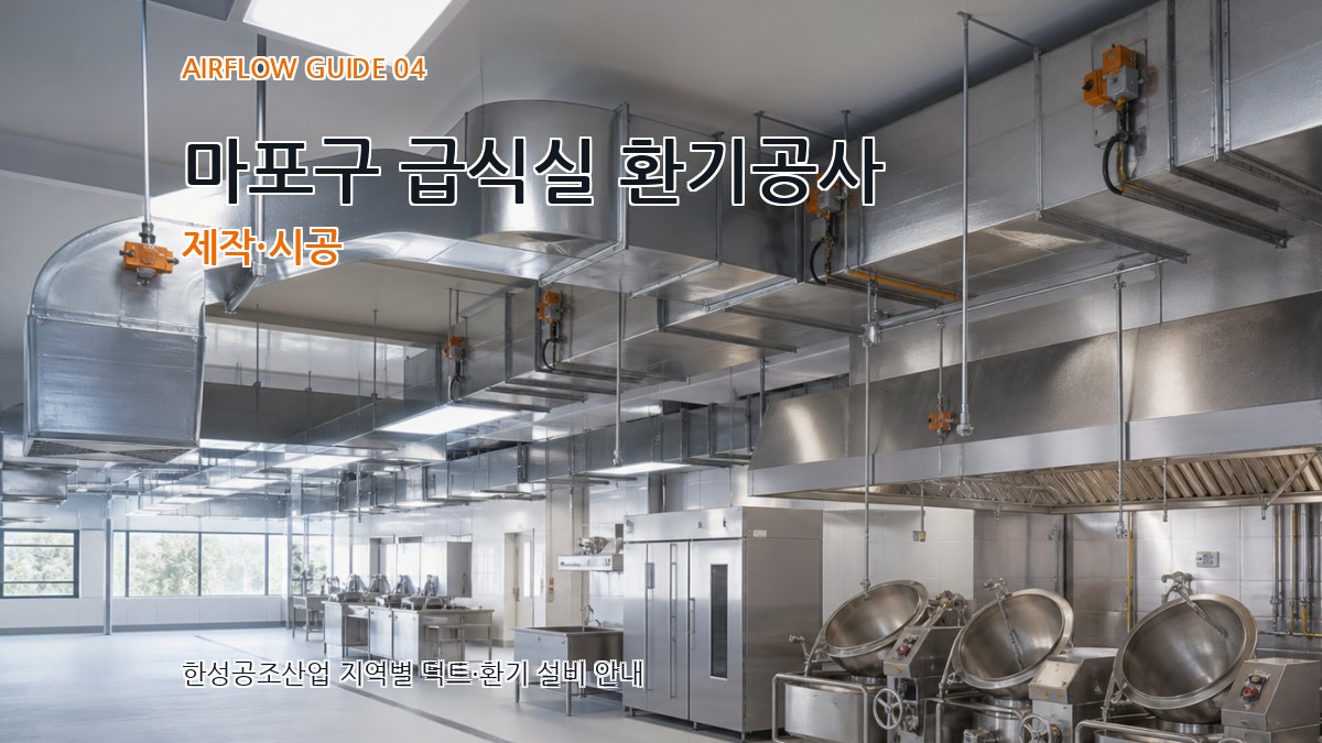 마포구 급식실 환기공사 제작·시공