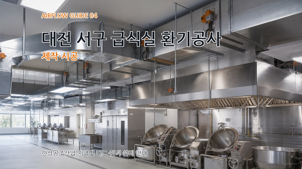 대전 서구 급식실 환기공사 제작·시공