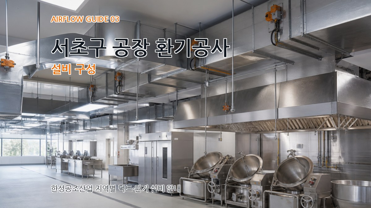 서초구 공장 환기공사 설비 구성