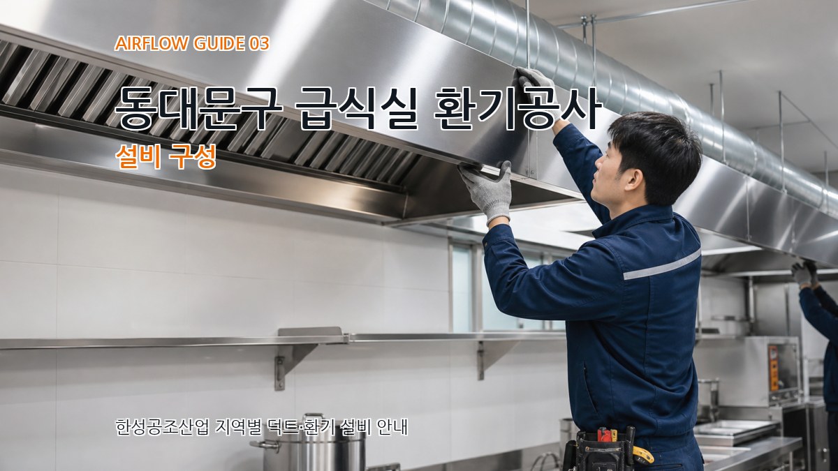 동대문구 급식실 환기공사 설비 구성