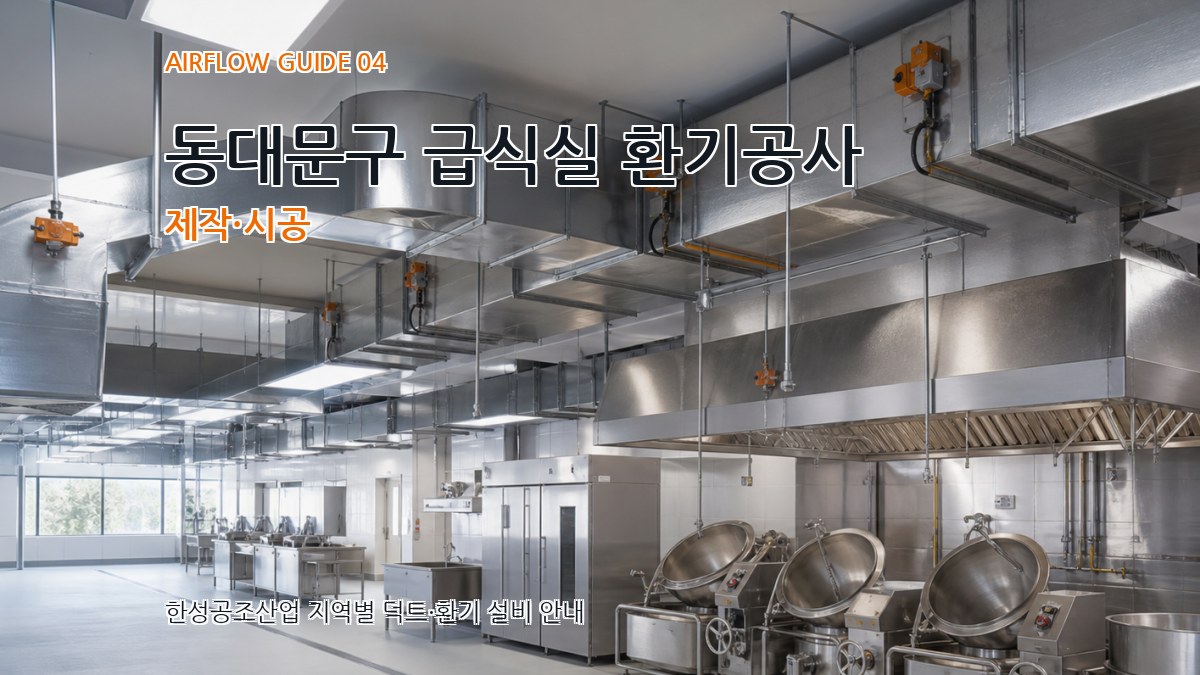 동대문구 급식실 환기공사 제작·시공
