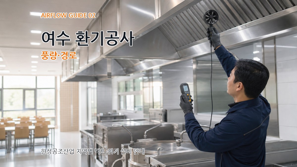 여수 환기공사 풍량·경로