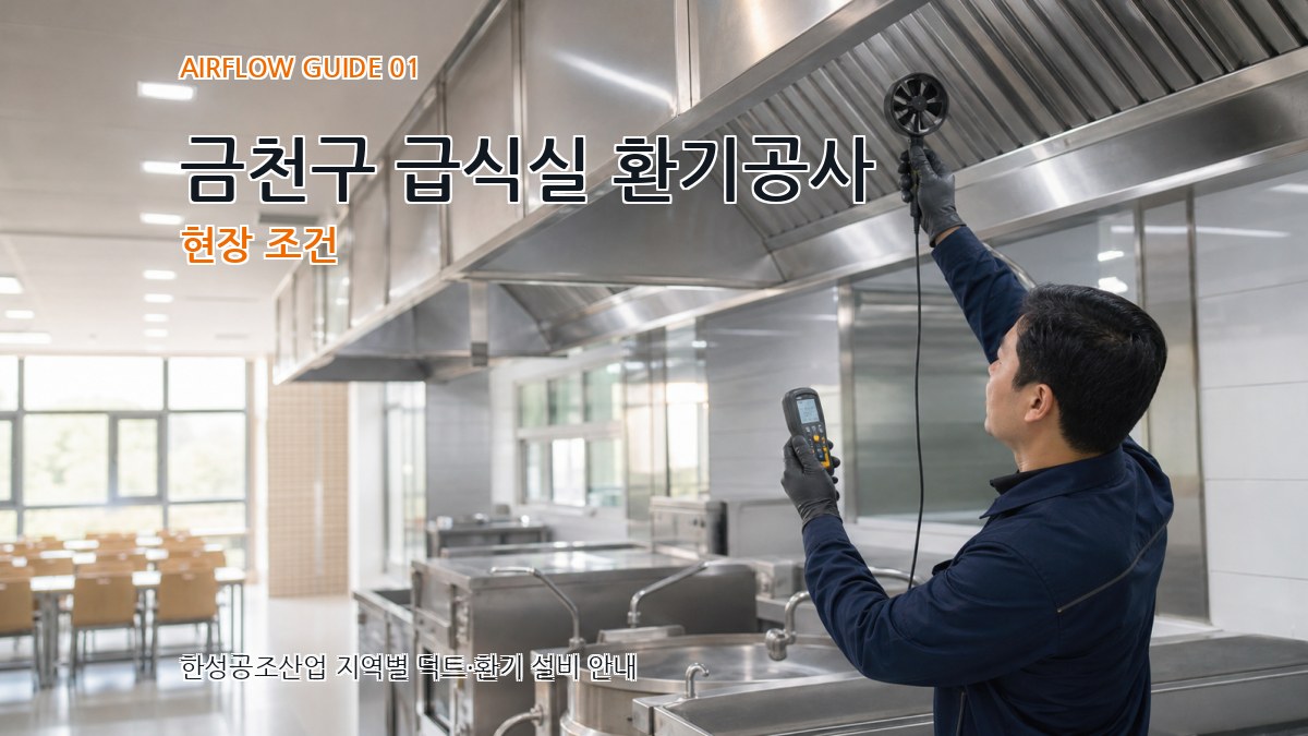 금천구 급식실 환기공사