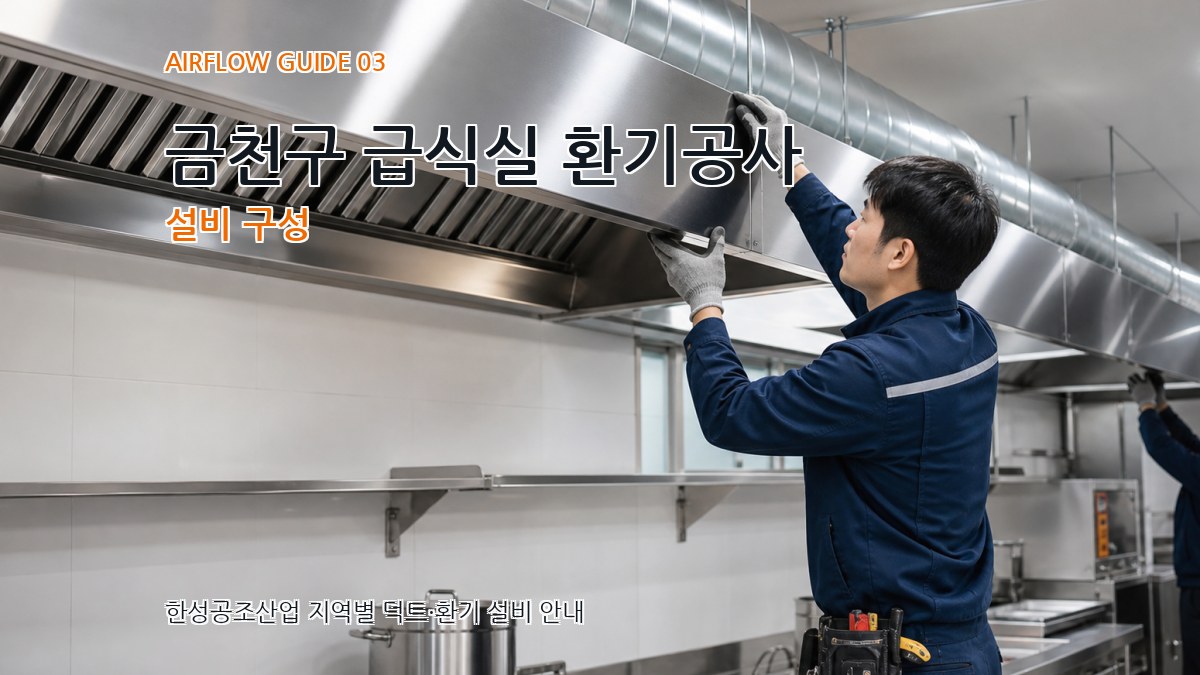 금천구 급식실 환기공사 설비 구성