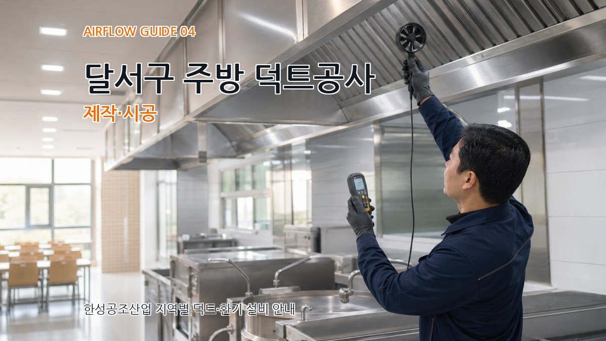 달서구 주방 덕트공사 제작·시공