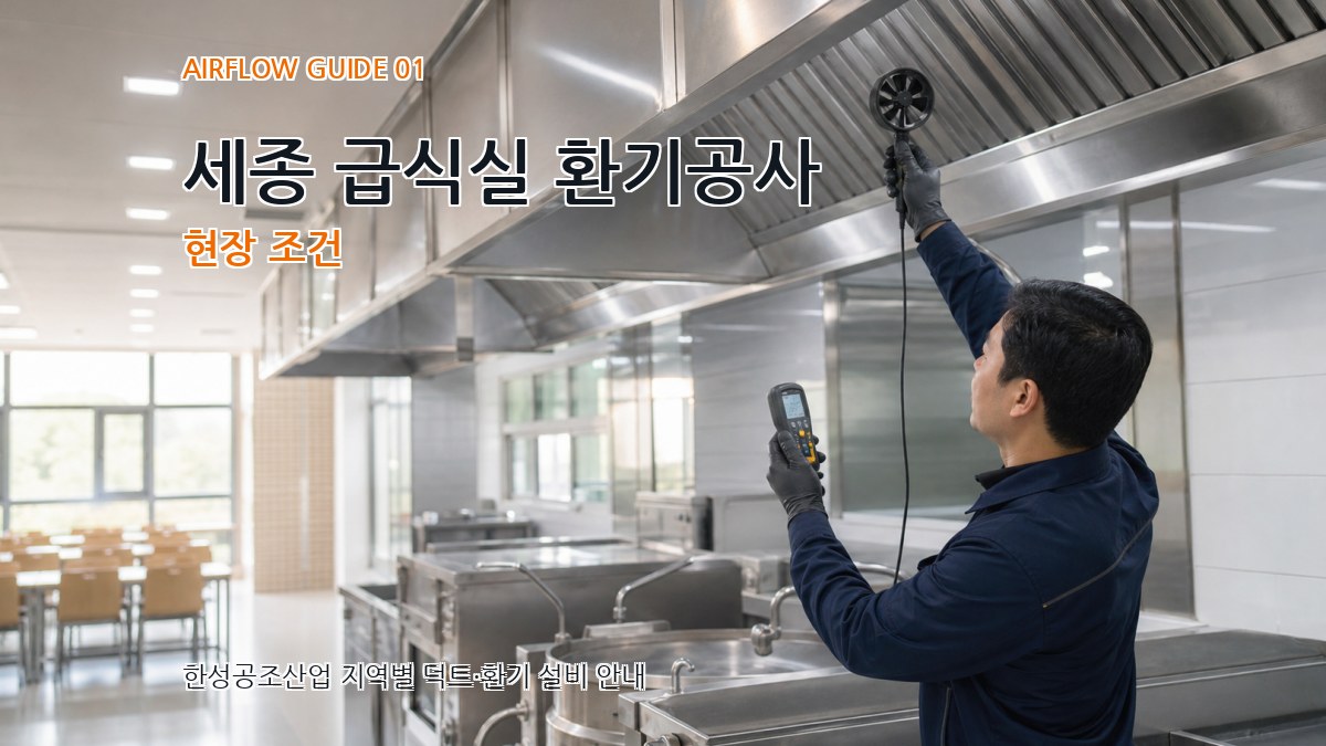 세종 급식실 환기공사