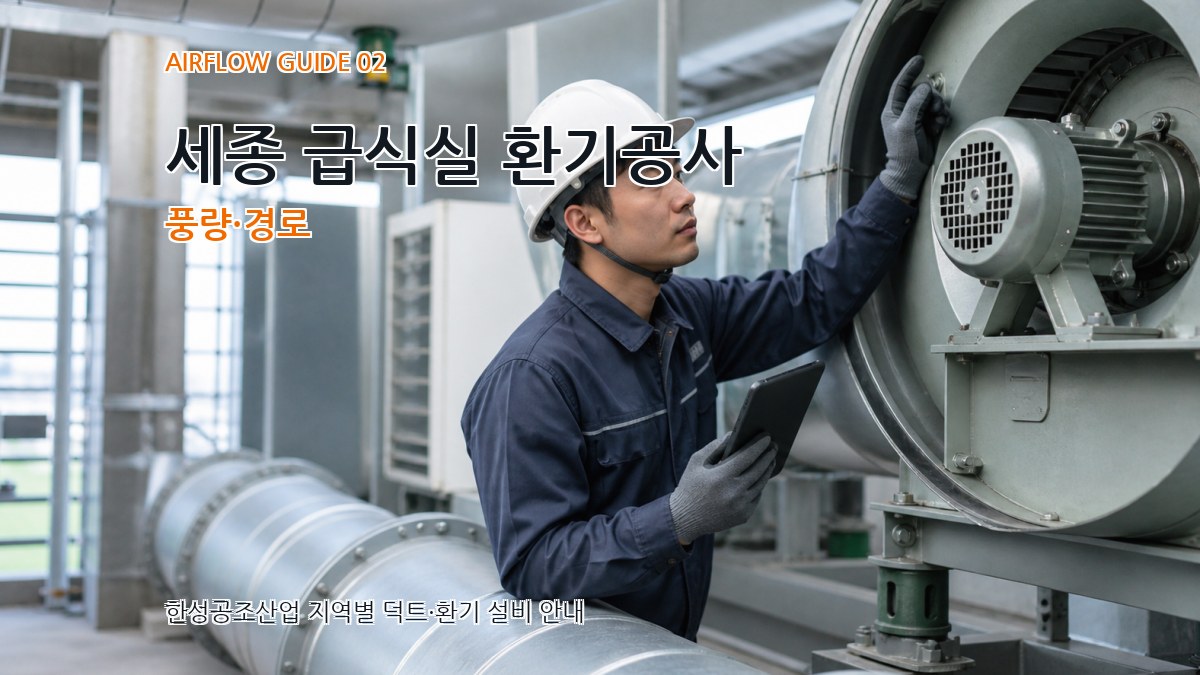 세종 급식실 환기공사 풍량·경로