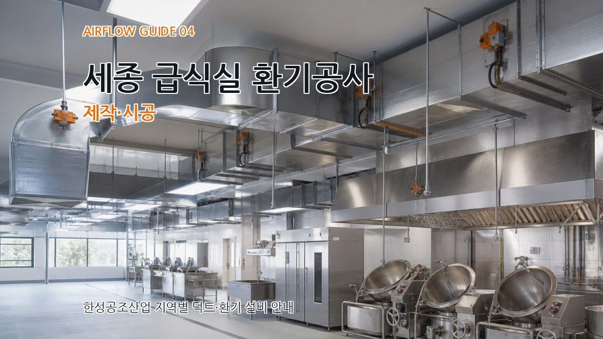 세종 급식실 환기공사 제작·시공