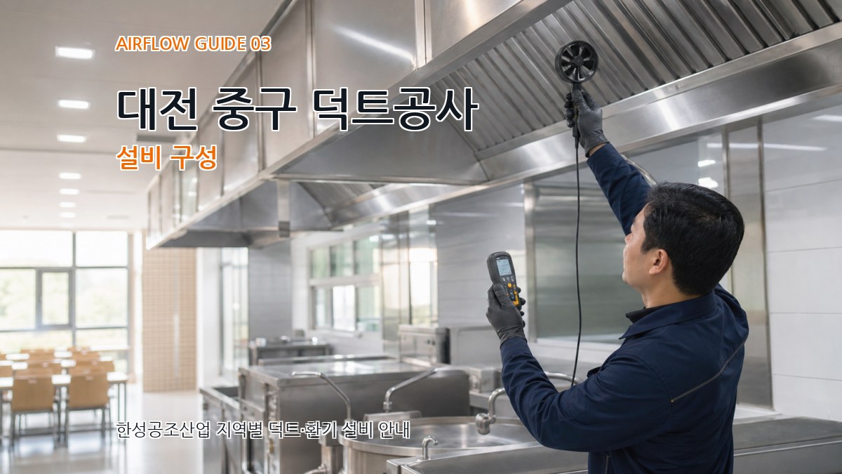 대전 중구 덕트공사 설비 구성