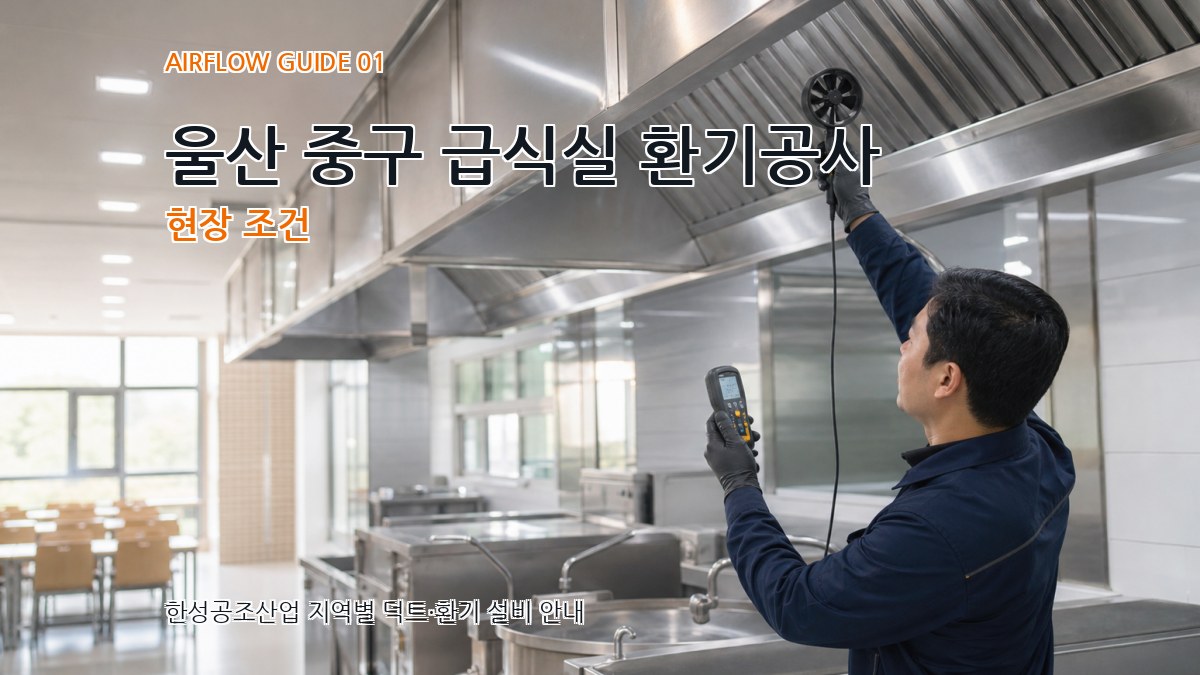 울산 중구 급식실 환기공사