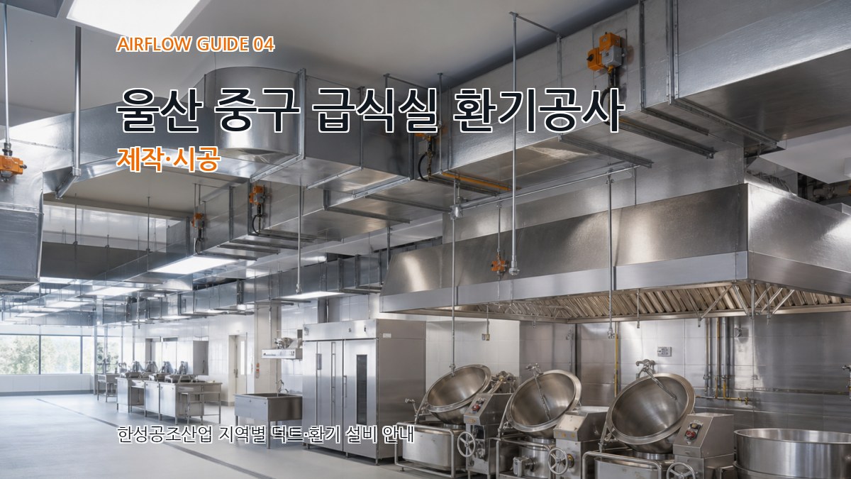 울산 중구 급식실 환기공사 제작·시공