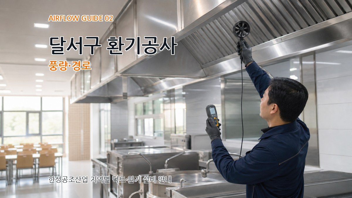 달서구 환기공사 풍량·경로