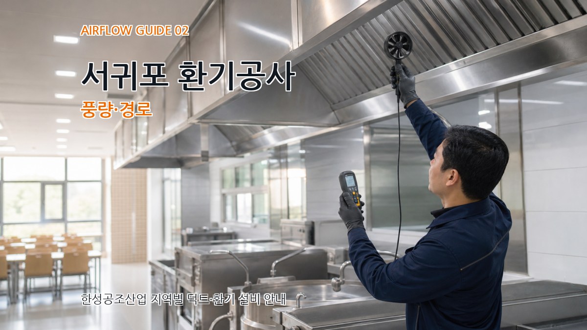 서귀포 환기공사 풍량·경로