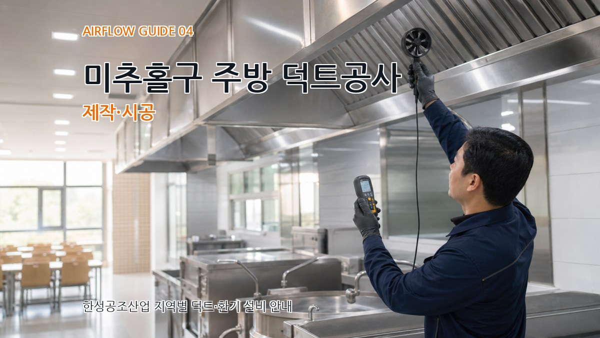 미추홀구 주방 덕트공사 제작·시공