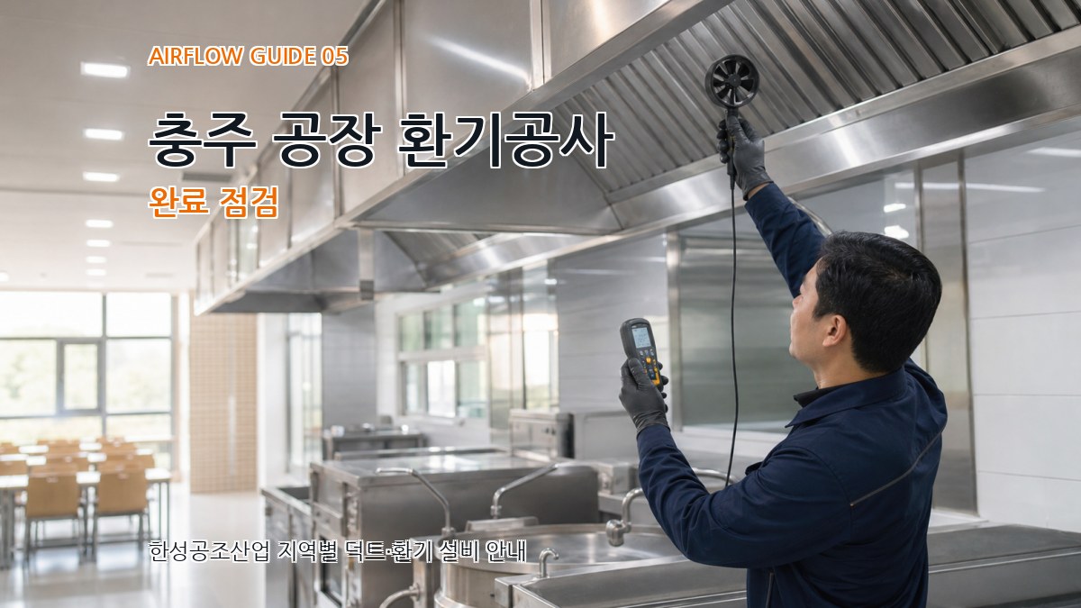 충주 공장 환기공사 완료 점검
