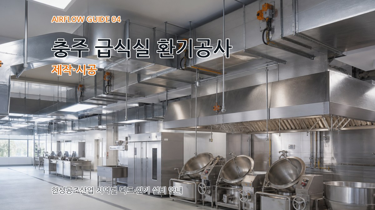 충주 급식실 환기공사 제작·시공