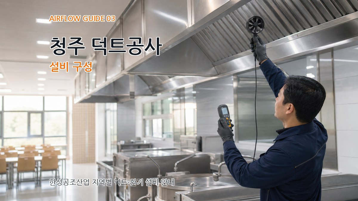 청주 덕트공사 설비 구성