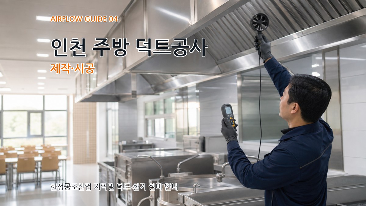 인천 주방 덕트공사 제작·시공
