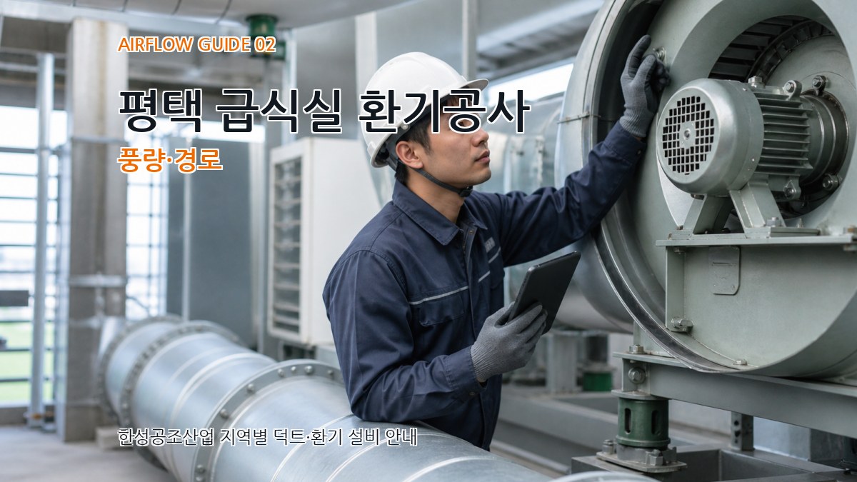 평택 급식실 환기공사 풍량·경로
