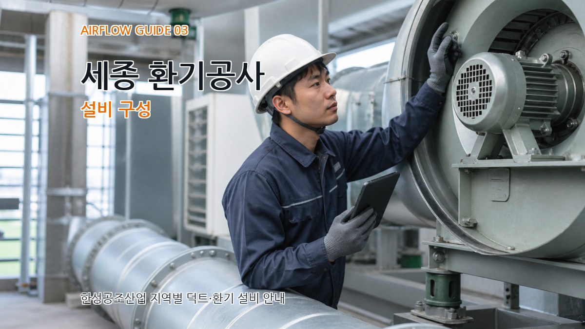 세종 환기공사 설비 구성