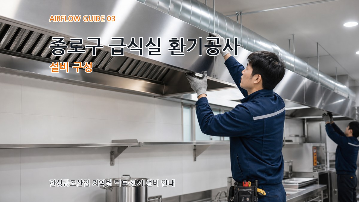 종로구 급식실 환기공사 설비 구성