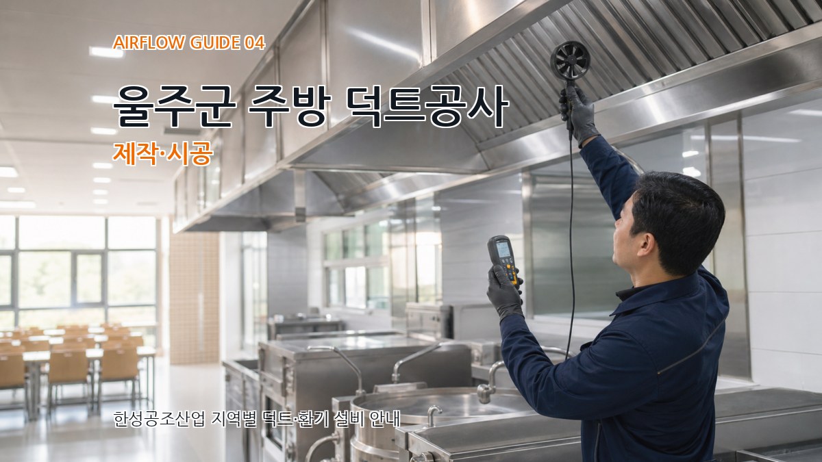 울주군 주방 덕트공사 제작·시공