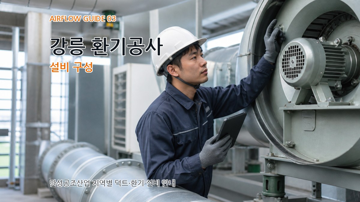 강릉 환기공사 설비 구성