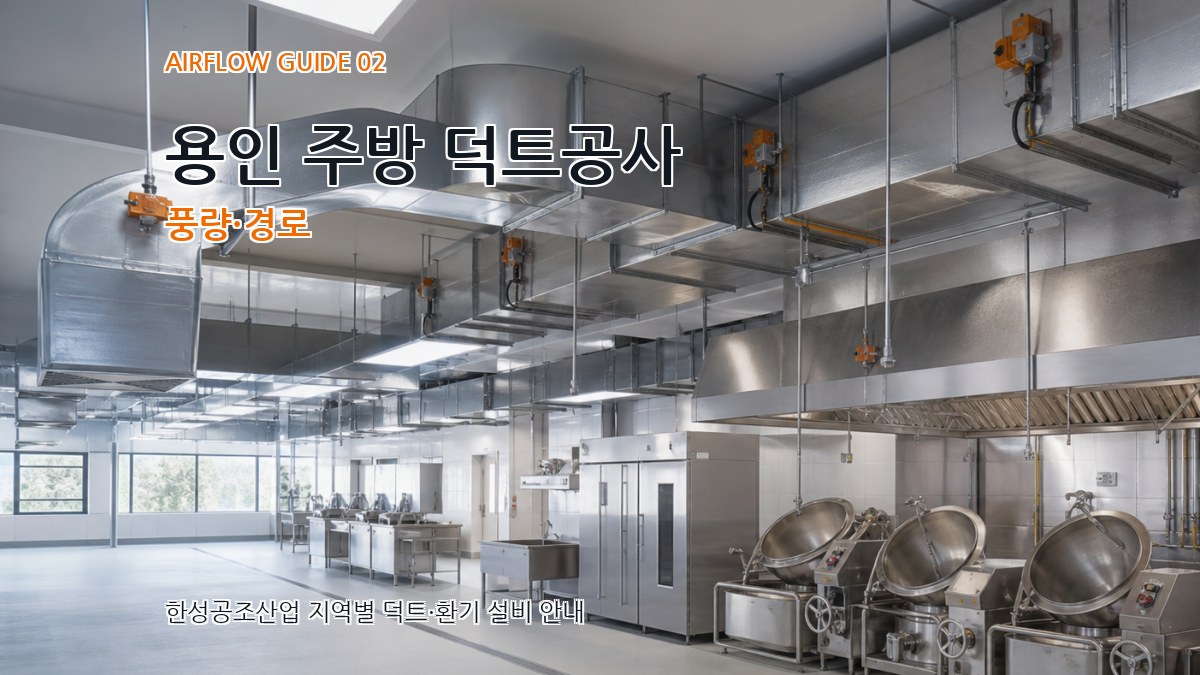 용인 주방 덕트공사 풍량·경로