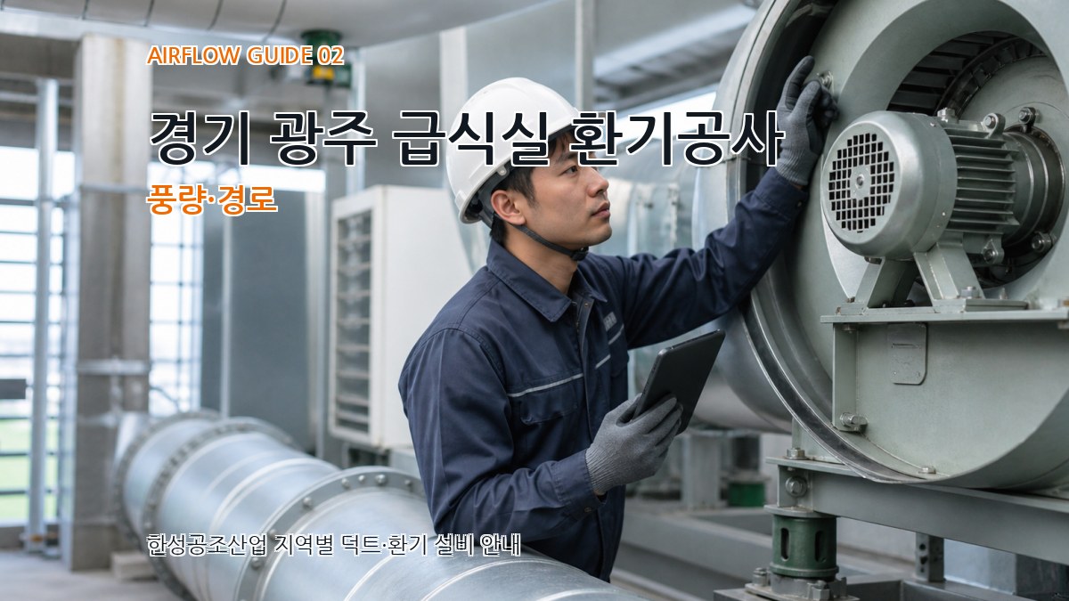 경기 광주 급식실 환기공사 풍량·경로
