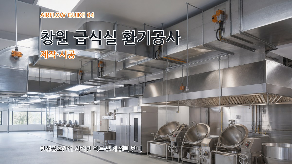 창원 급식실 환기공사 제작·시공
