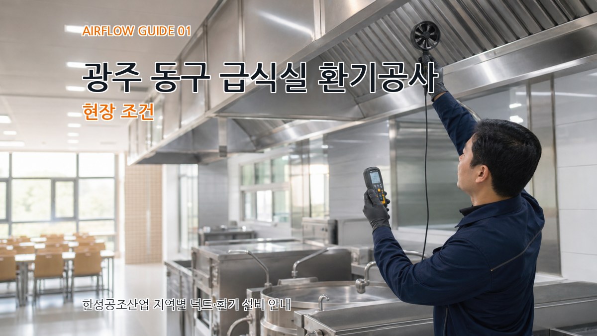 광주 동구 급식실 환기공사