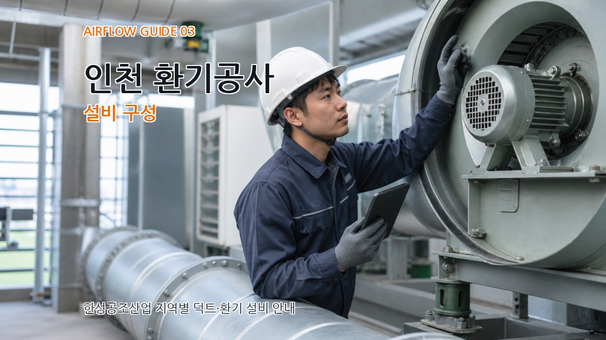 인천 환기공사 설비 구성