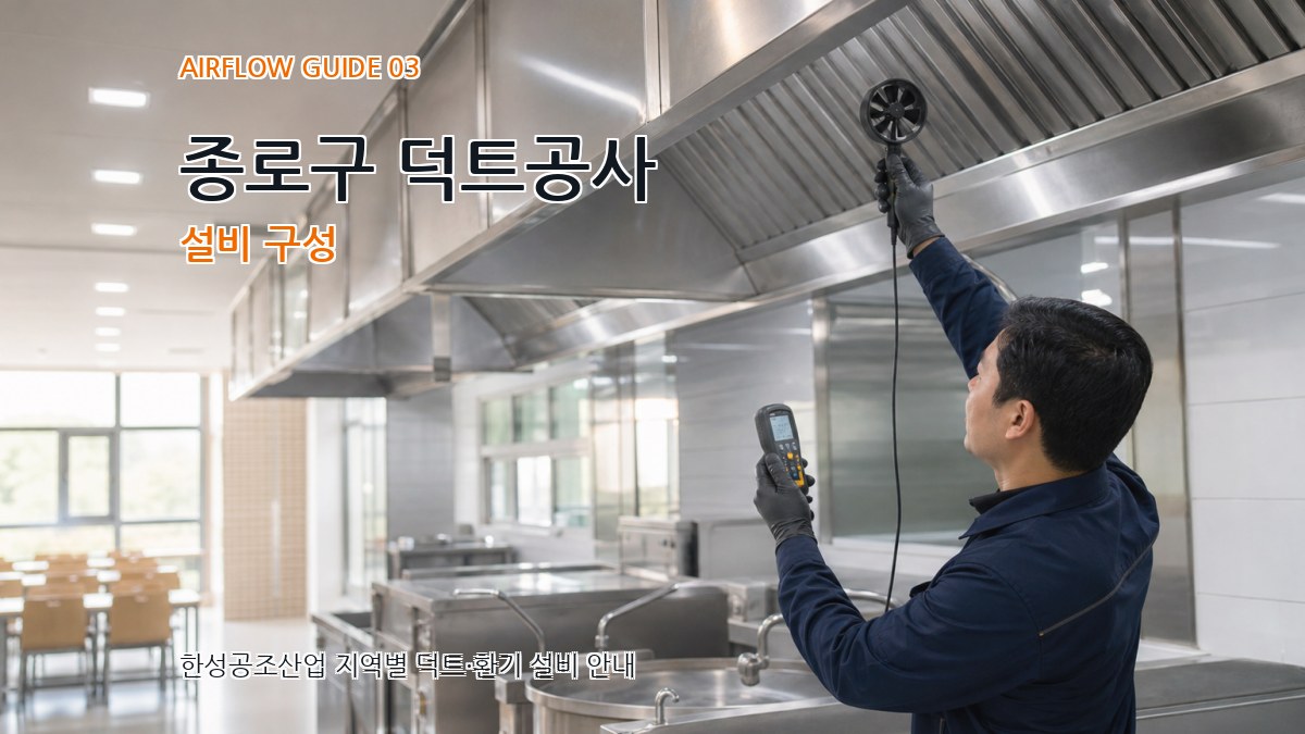 종로구 덕트공사 설비 구성
