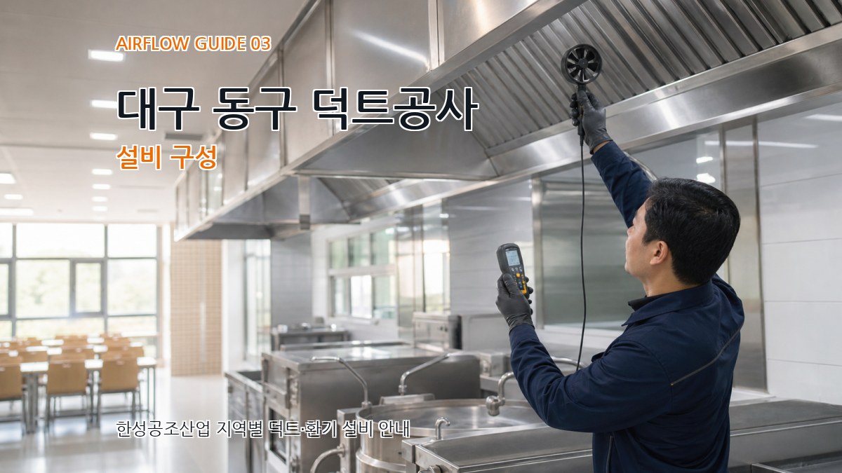 대구 동구 덕트공사 설비 구성