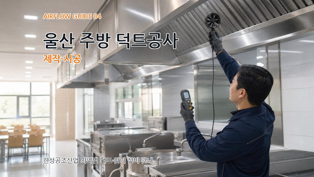 울산 주방 덕트공사 제작·시공