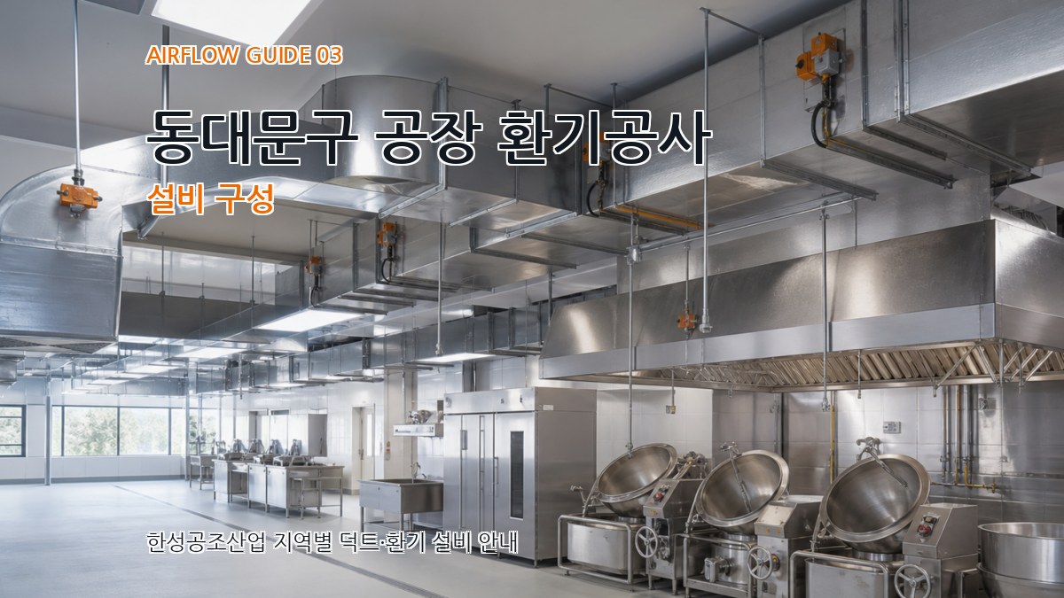 동대문구 공장 환기공사 설비 구성