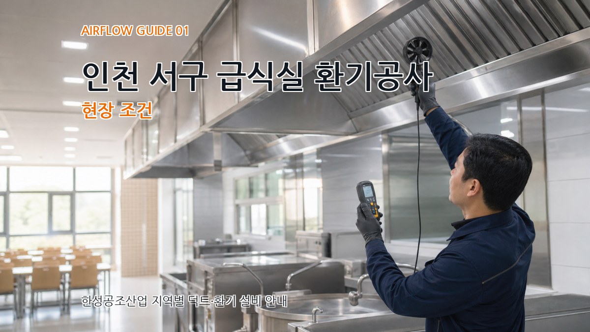 인천 서구 급식실 환기공사