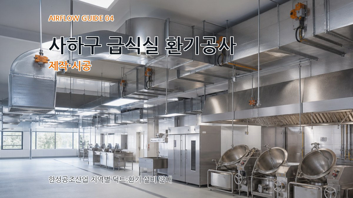 사하구 급식실 환기공사 제작·시공