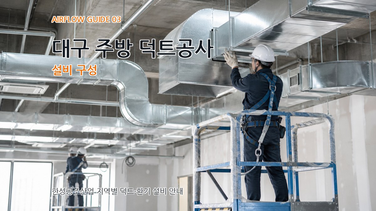 대구 주방 덕트공사 설비 구성
