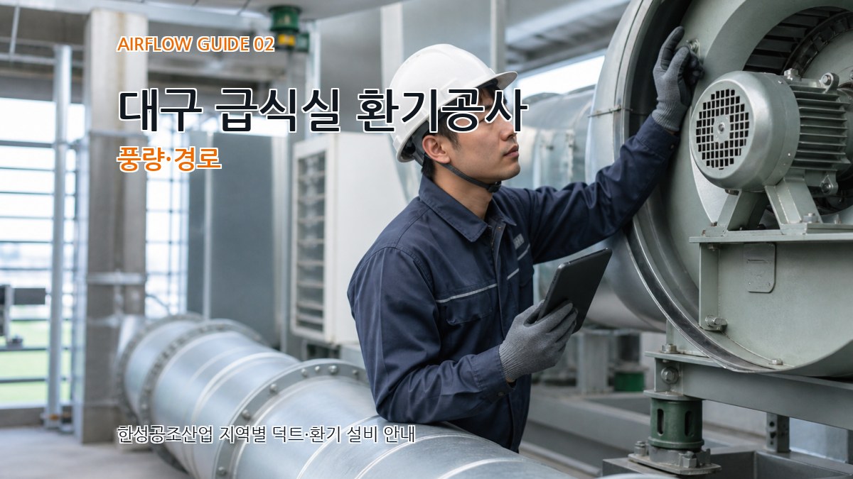 대구 급식실 환기공사 풍량·경로