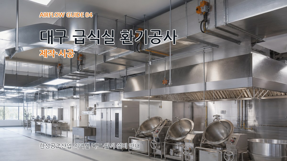 대구 급식실 환기공사 제작·시공