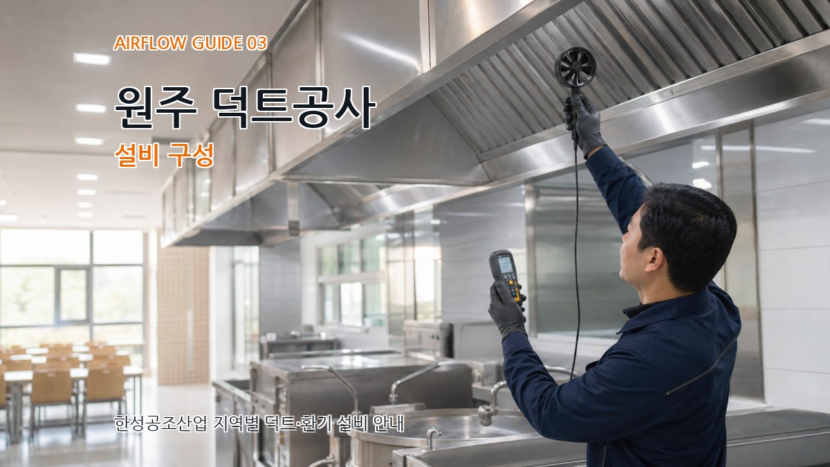 원주 덕트공사 설비 구성