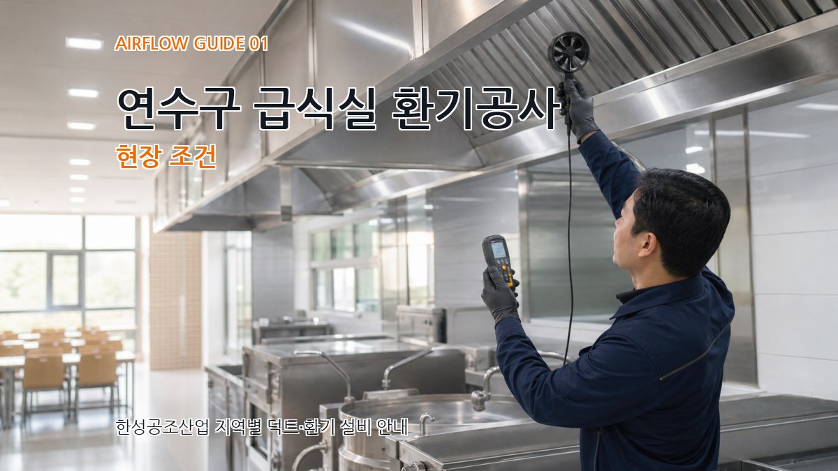 연수구 급식실 환기공사
