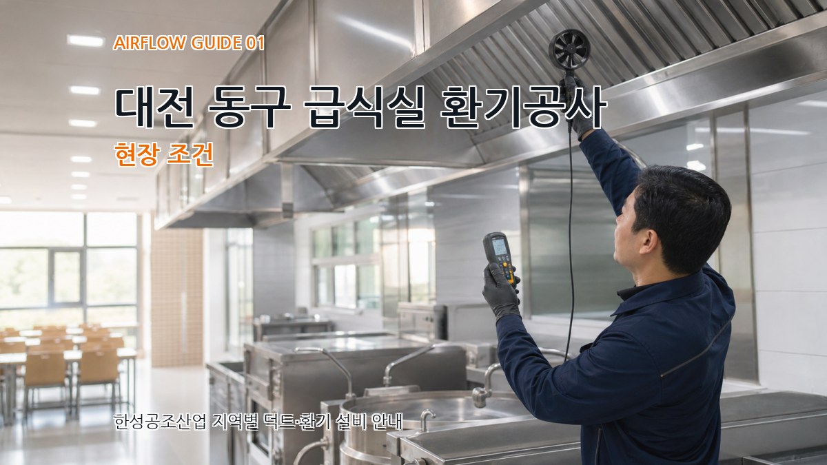 대전 동구 급식실 환기공사