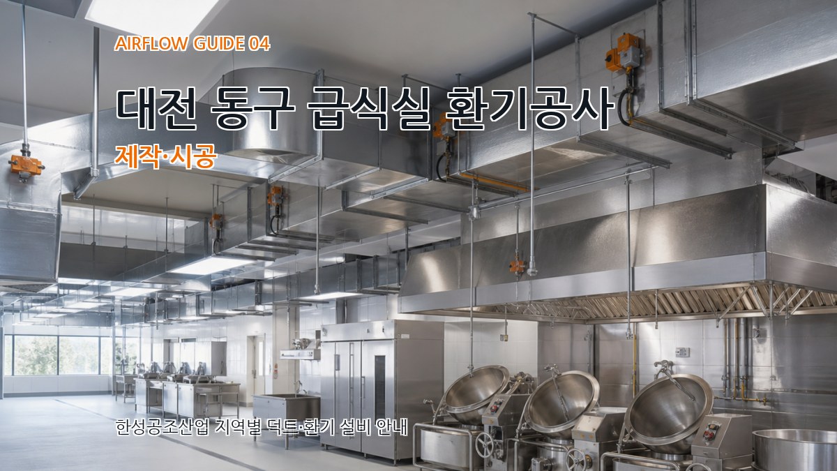 대전 동구 급식실 환기공사 제작·시공